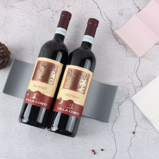porte bouteille vin rangement avec 2 bouteilles de vin dessus